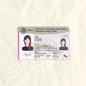 Mexico National Identity Card Fake Template