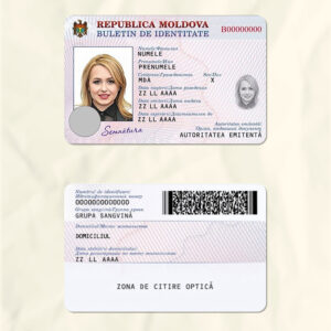 Moldova National Identity Card Fake Template