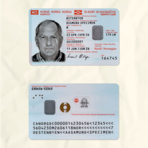 Norway National Identity Card Fake Template