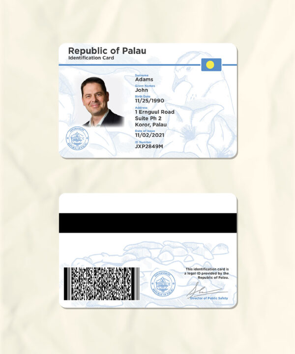 Palau National Identity Card Fake Template