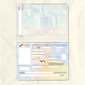 Panama passport fake template