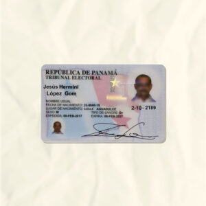 Panama National Identity Card Fake Template