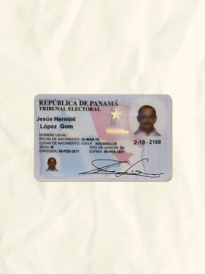 Panama National Identity Card Fake Template