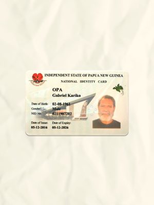 Papua-New-Guinea National Identity Card Fake Template