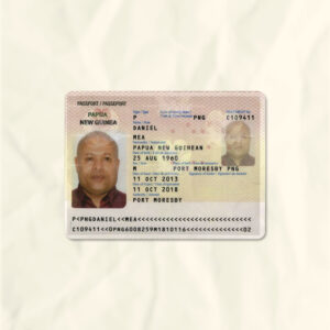 Papua passport fake template