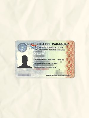 Paraguay National Identity Card Fake Template