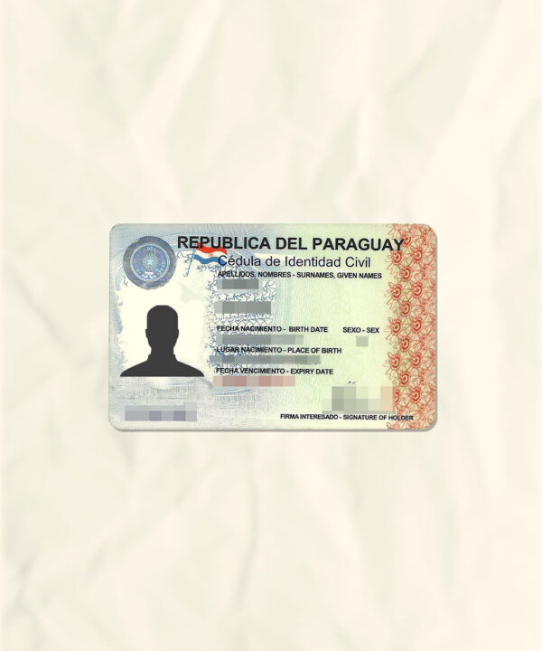 Paraguay National Identity Card Fake Template