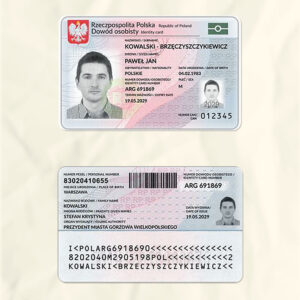 Poland National Identity Card Fake Template