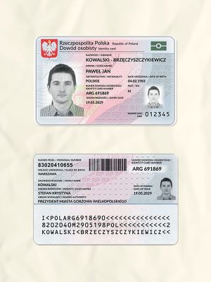 Poland National Identity Card Fake Template