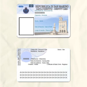 San Marino National Identity Card Fake Template