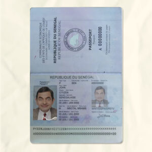 Senegal passport fake template