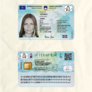 Slovenia National Identity Card Fake Template