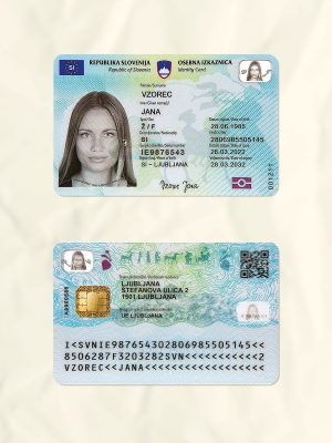 Slovenia National Identity Card Fake Template