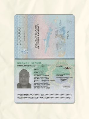 Solomon Islands passport fake template