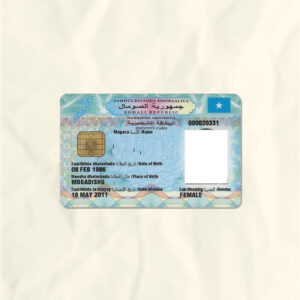 Somalia National Identity Card Fake Template