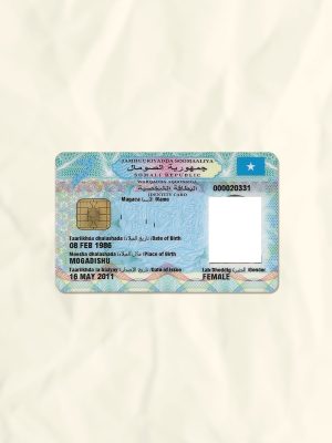 Somalia National Identity Card Fake Template