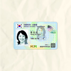 South Korea National Identity Card Fake Template
