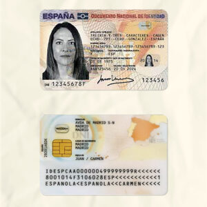 Spain National Identity Card Fake Template