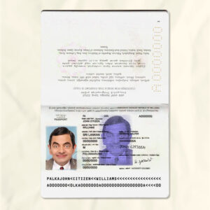 Sri Lanka passport fake template