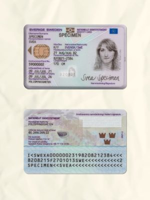 Sweden National Identity Card Fake Template