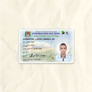 Tanzania National Identity Card Fake Template