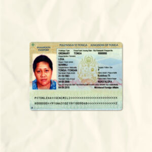 Tonga passport fake template