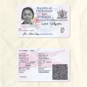Trinidad and Tobago National Identity Card Fake Template