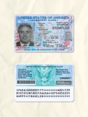 America National Identity Card Fake Template