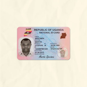 Uganda National Identity Card Fake Template