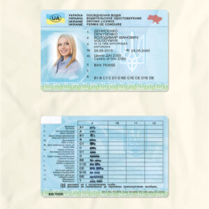 Ukraine driver license psd fake template
