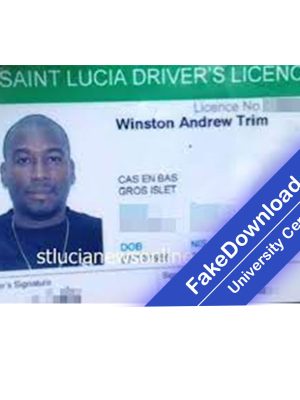 Saint Lucia driver license psd fake template