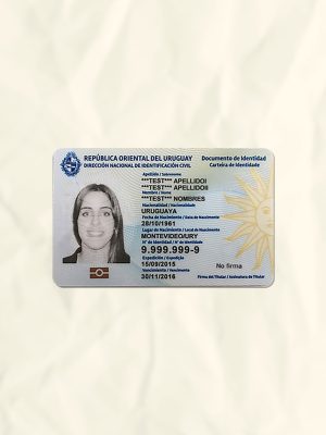 Uruguay National Identity Card Fake Template