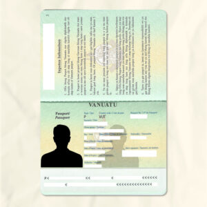 Vanuatu passport fake template