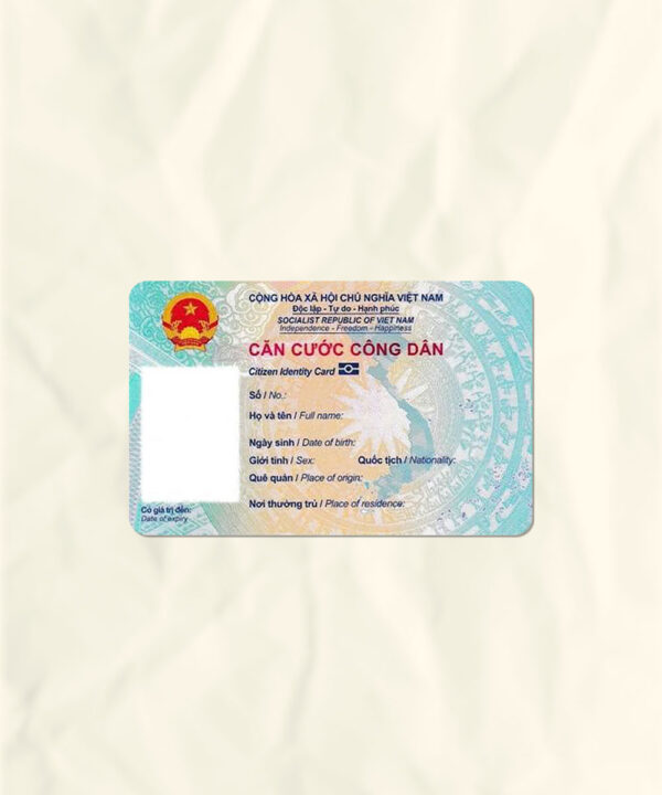 Vietnam National Identity Card Fake Template