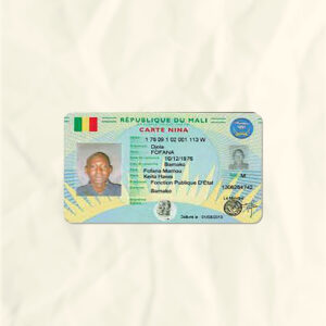Mali National Identity Card Fake Template