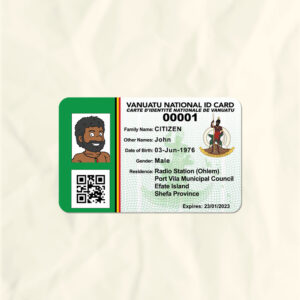 Vanuatu National Identity Card Fake Template