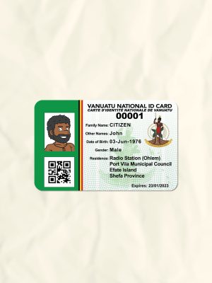 Vanuatu National Identity Card Fake Template