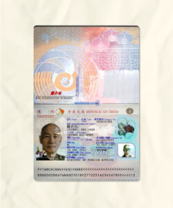 Taiwan Passport Fake Template | download fake | Fakesample