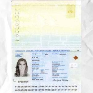 Kozo passport fake template psd