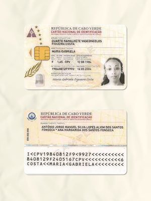 Capo verde National Identity Card Fake Template