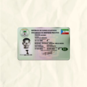 Equatorial Guinea National Identity Card Fake Template