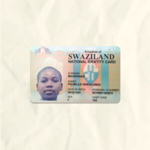 Eswatini National Identity Card Fake Template