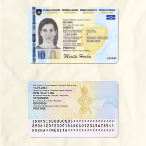 Kosovo National Identity Card Fake Template