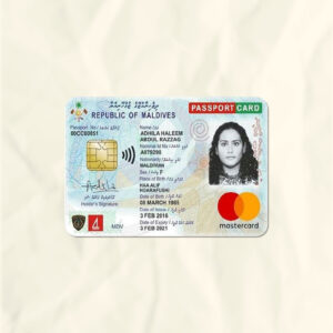 Moldive National Identity Card Fake Template