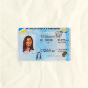 Secure Land National Identity Card Fake Template
