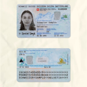 Swiss National Identity Card Fake Template