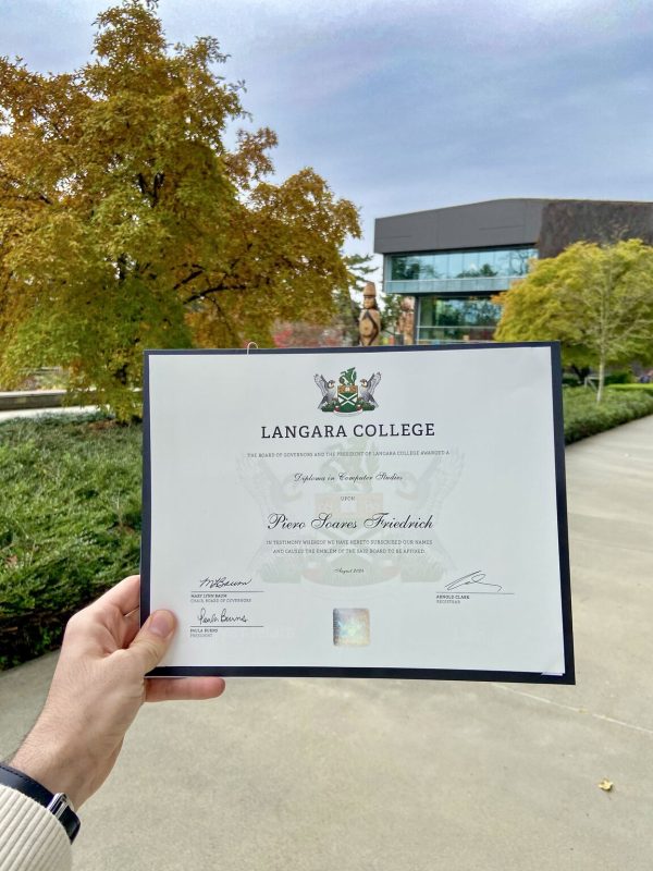 Langara College Degree Certificate Fake Template