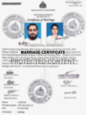 Marriage Certificate